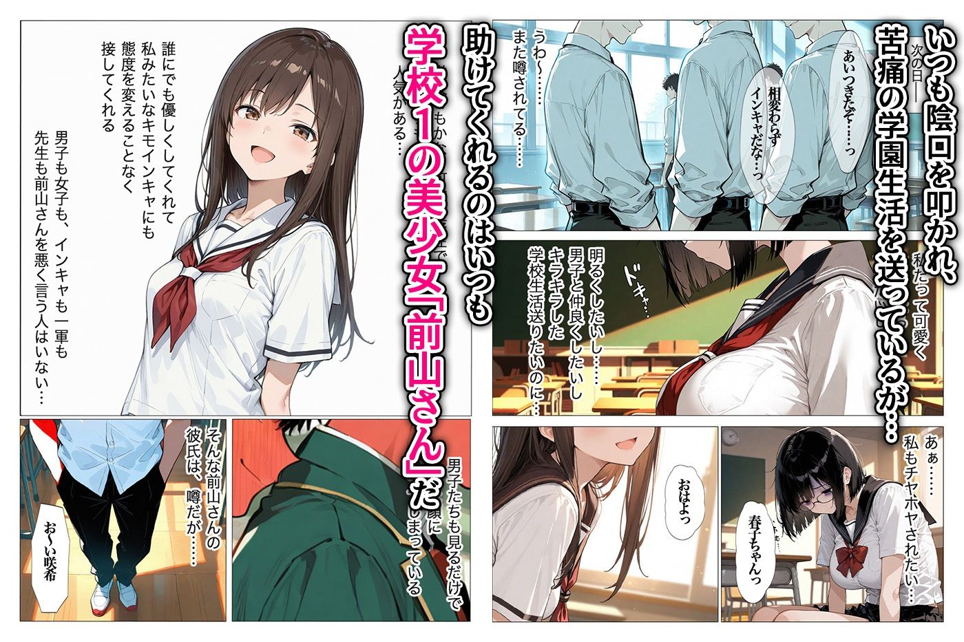 インキャのエロ動画配信がクラスの男子にばれちゃいました サンプル