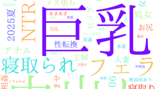 2025年7月22日　配信開始日作品のタグワードクラウド[FANZA]