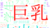 2025年8月13日　配信開始日作品のタグワードクラウド[FANZA]