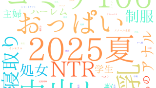 2025年8月20日　配信開始日作品のタグワードクラウド[FANZA]