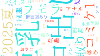2025年9月4日　配信開始日作品のタグワードクラウド[FANZA]