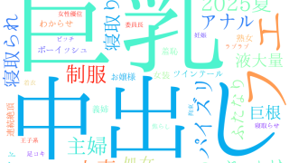 2025年9月16日　配信開始日作品のタグワードクラウド[FANZA]