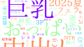 2025年9月17日　配信開始日作品のタグワードクラウド[FANZA]