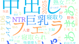 2025年9月18日　配信開始日作品のタグワードクラウド[FANZA]