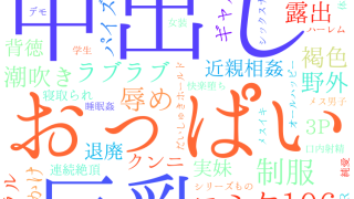 2025年10月2日　配信開始日作品のタグワードクラウド[FANZA]