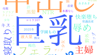 2025年11月17日　配信開始日作品のタグワードクラウド[FANZA]