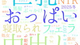 2025年12月13日　配信開始日作品のタグワードクラウド[FANZA]